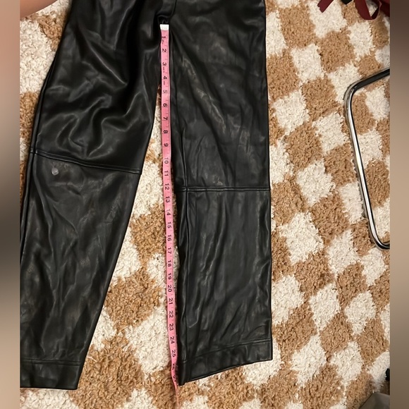 Avec Les Filles Anthropologie Vegan Leather Wide Leg Trousers XS/S - Picture 10 of 10